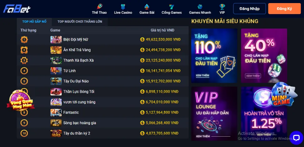 Chiến thắng slot tip88 login